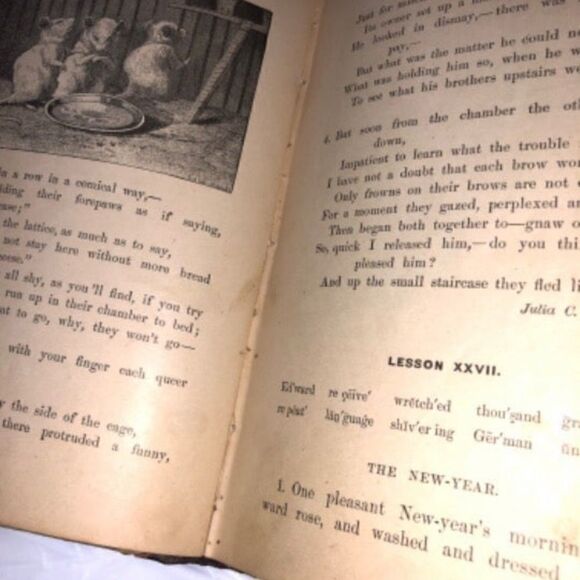 McGuffey's First Eclectic Reader, 1879 book Antique Vintage - Picture 10 of 10